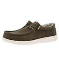 Hey Dude Mens Wally Classic Olive Casual Shoe
