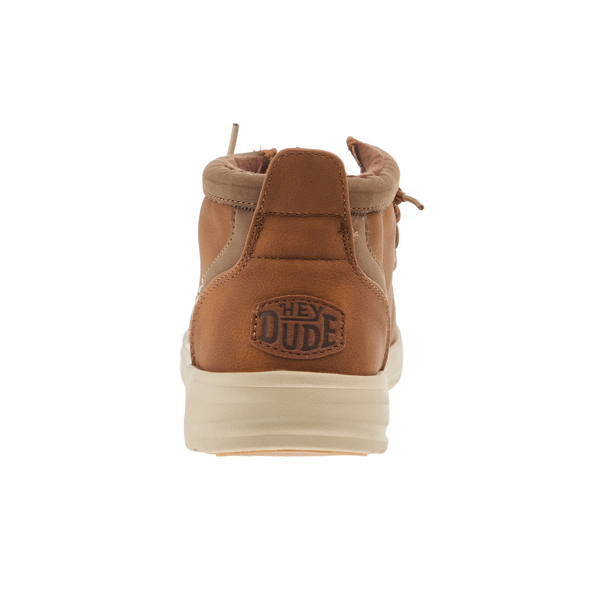 Hey Dude Mens Wally Mid GripR Cognac Casual Shoe